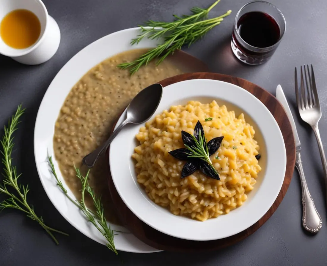 Risotto à l'encre de seiche