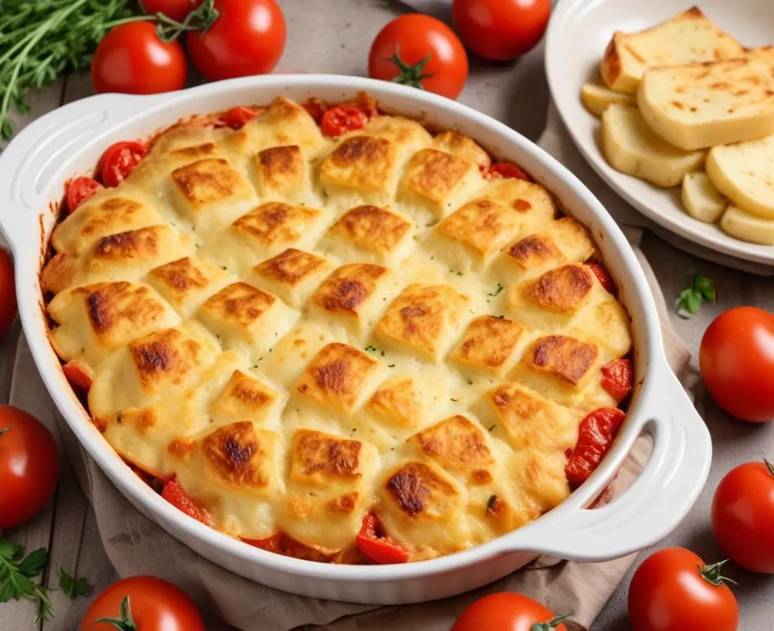 Gratin de Tofu aux Pommes de Terre et Tomates