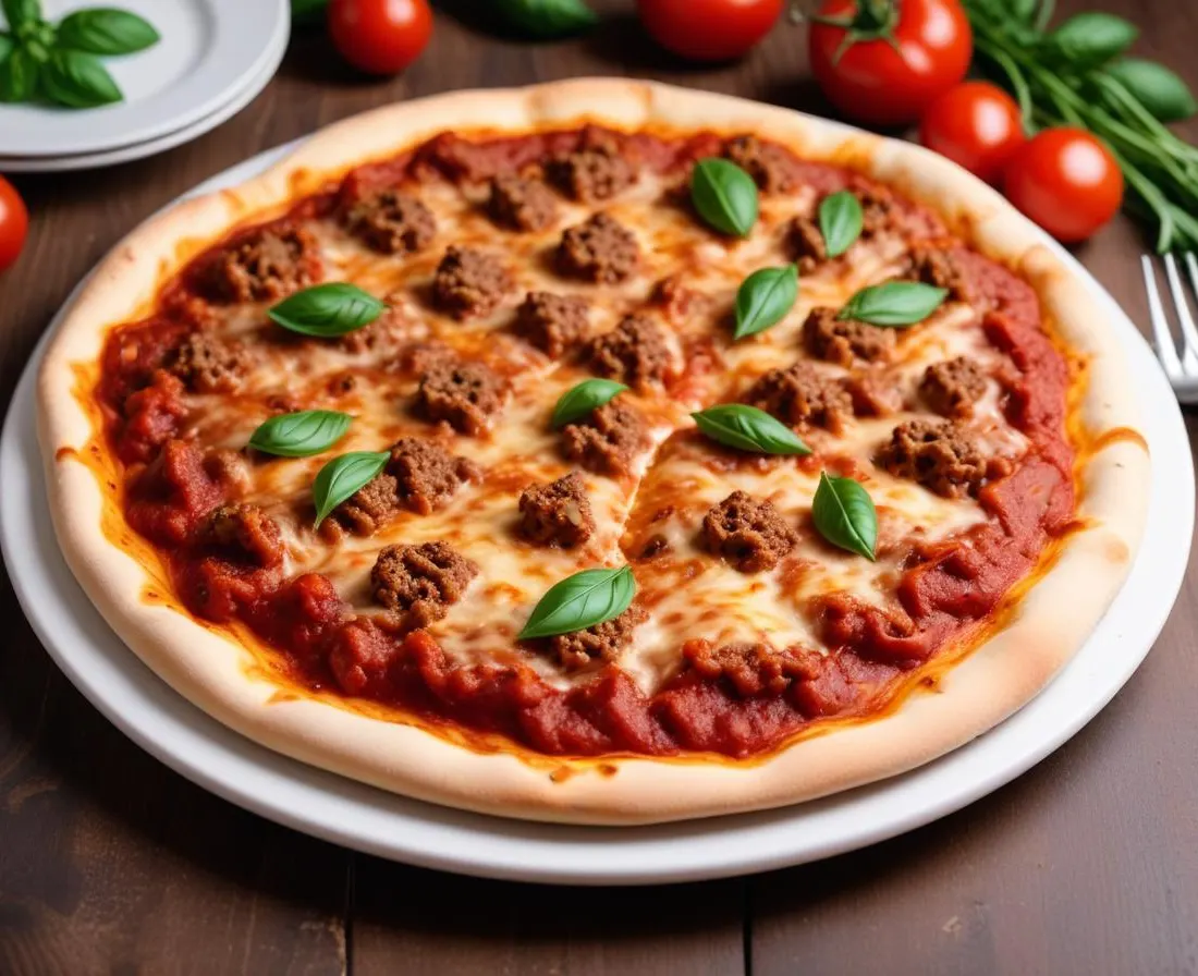 Pizza Bolognaise Maison