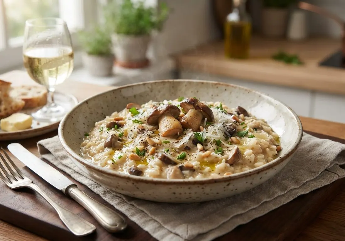 Risotto aux cèpes et parmesan