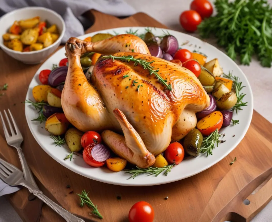 Poulet Grillé aux Herbes de Provence et Légumes Rôtis
