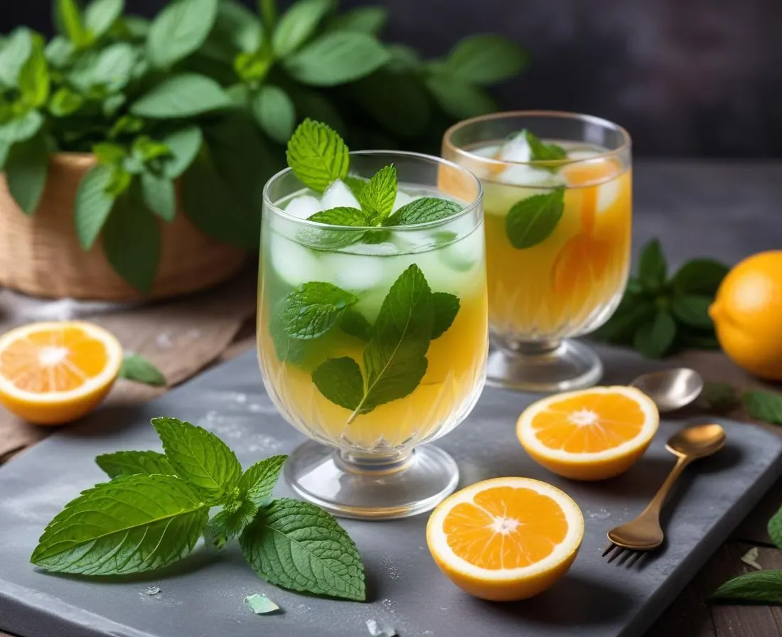 Thé Glacé Pêche-Menthe Maison