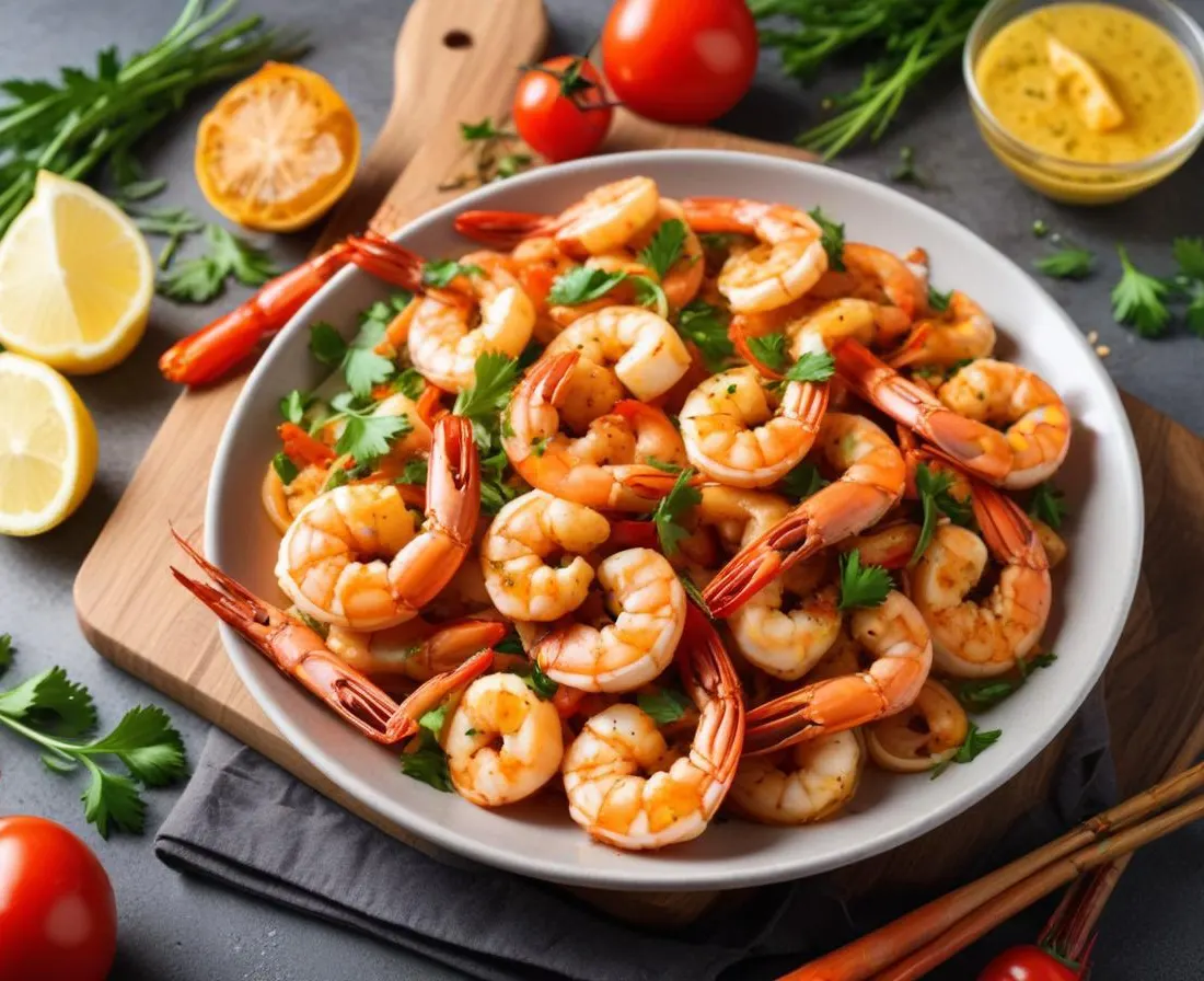 Crevettes Sautées au Gingembre Express