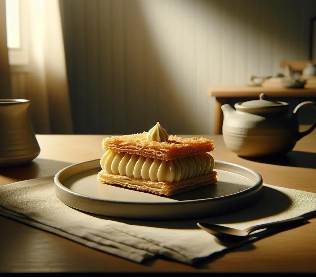 Mille-feuilles à la crème pâtissière