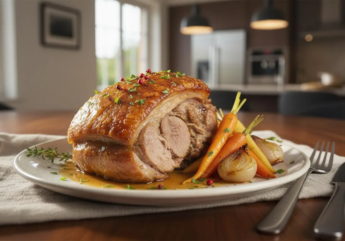 Rouelle de Porc Confite au Four (Méthode Produit Congelé)