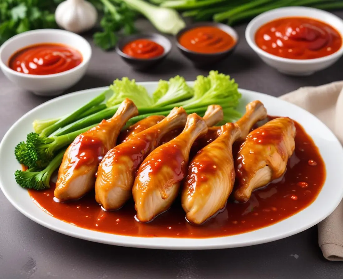 Pilons de Poulet Caramélisés Sauce Sriracha