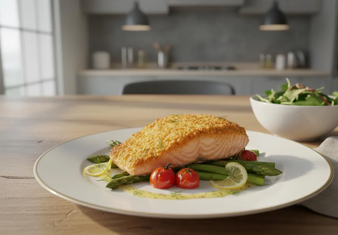 Pavé de Saumon Croustillant à l'Air Fryer