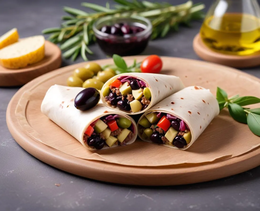 Wrap au Thon, Olives et Tapenade