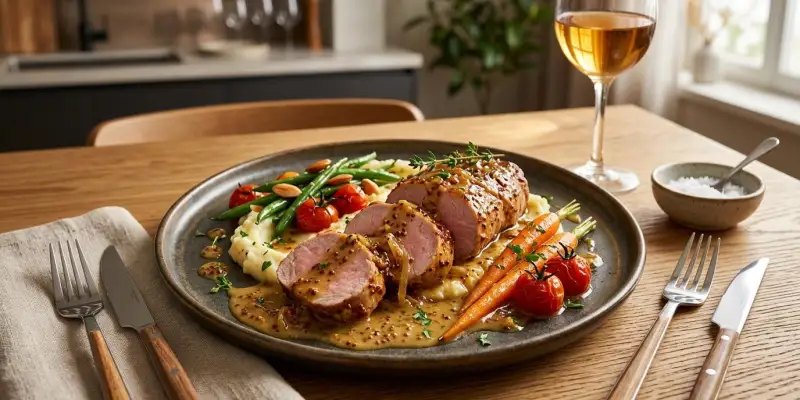 Filet Mignon de Porc à la Moutarde et au Miel