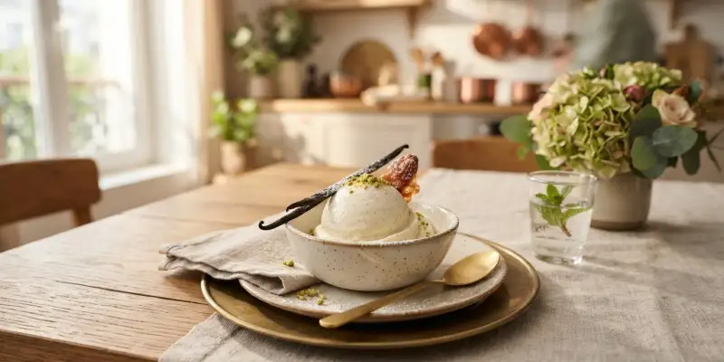 L'Onctueuse Glace à la Vanille de Bourbon
