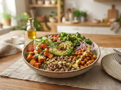 Bowl de quinoa et légumes