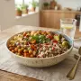 Bowl de quinoa rôti au four