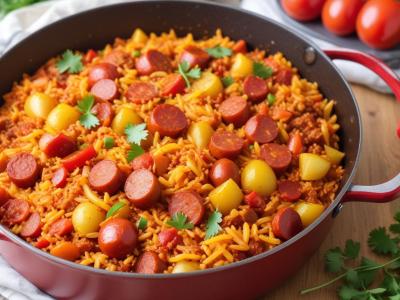 Riz au Chorizo et Poivrons One Pot (8 portions)