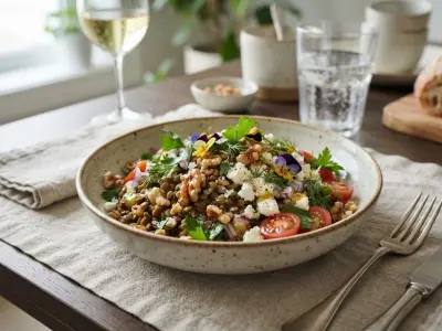 Salade de lentilles aux noix