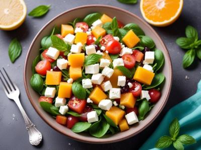 Salade estivale de pastèque, feta et menthe