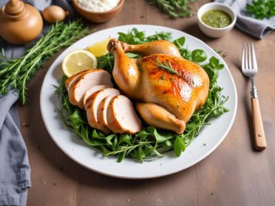 Poulet Rôti aux Herbes de Provence et sa Salade Verte