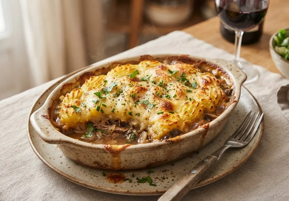 Hachis parmentier de canard