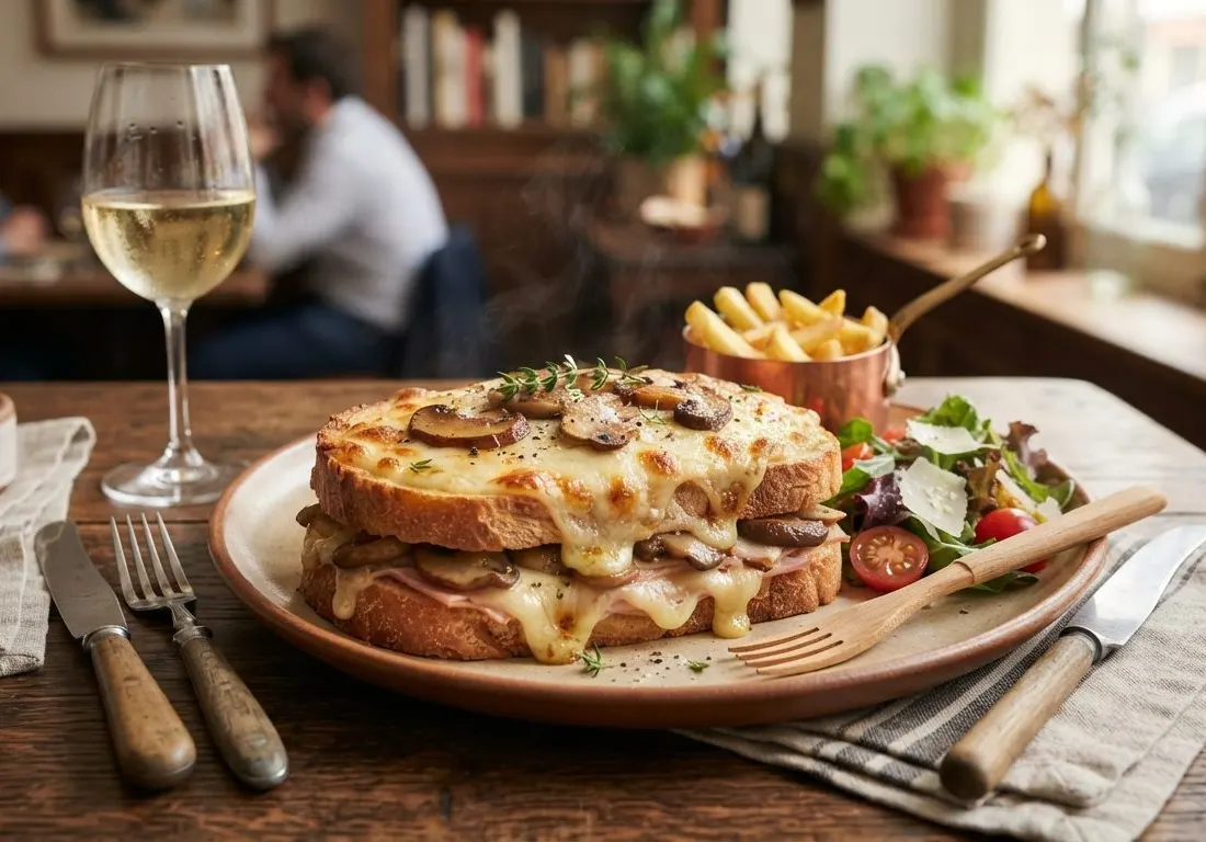 Croque-monsieur aux cèpes