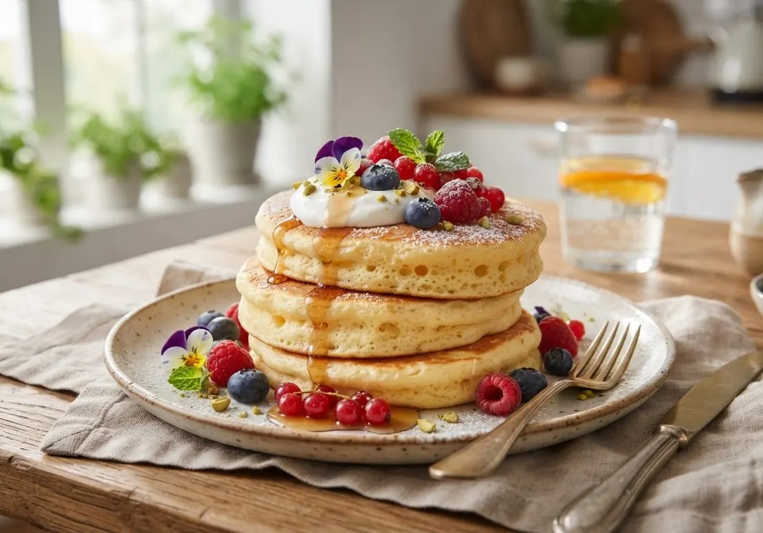 Pancakes ultra moelleux au skyr et aux œufs