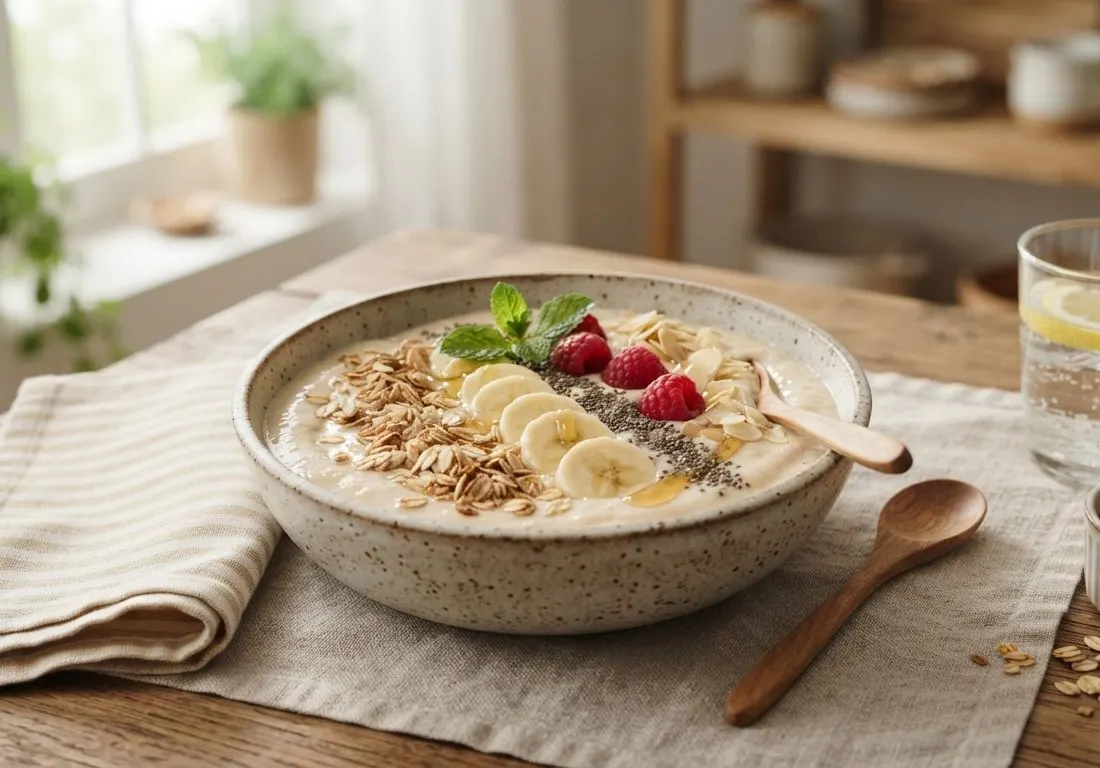 Smoothie Énergétique Banane, Skyr et Avoine